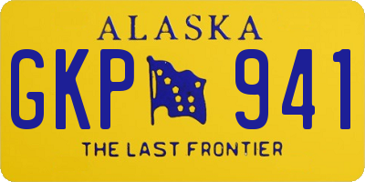 AK license plate GKP941