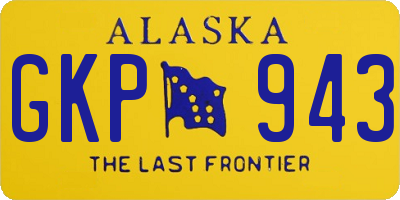 AK license plate GKP943