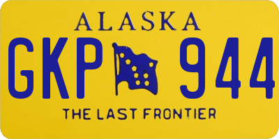 AK license plate GKP944