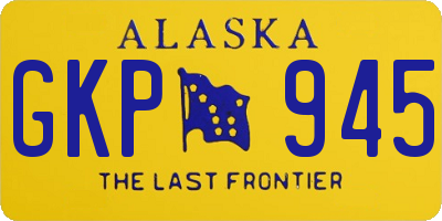 AK license plate GKP945