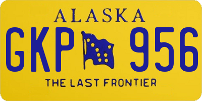 AK license plate GKP956