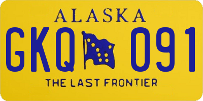 AK license plate GKQ091