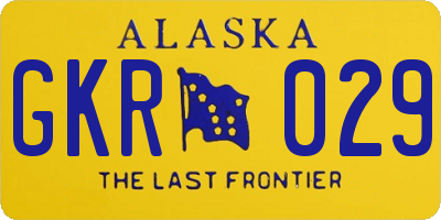 AK license plate GKR029