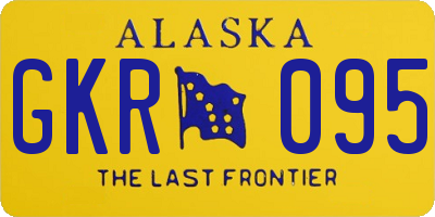 AK license plate GKR095