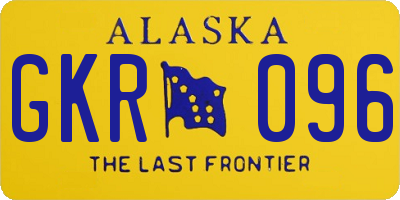 AK license plate GKR096