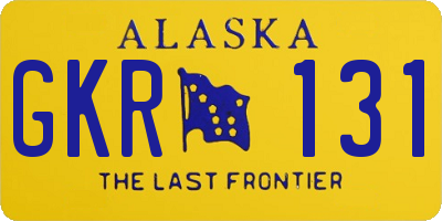 AK license plate GKR131