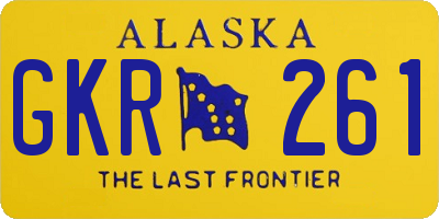 AK license plate GKR261