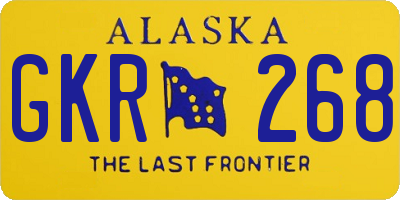 AK license plate GKR268