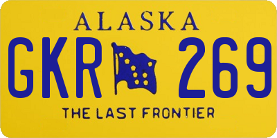 AK license plate GKR269