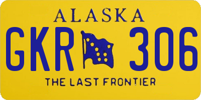 AK license plate GKR306