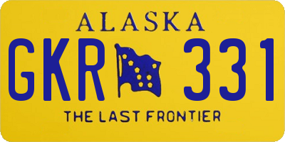 AK license plate GKR331