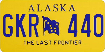 AK license plate GKR440
