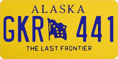AK license plate GKR441