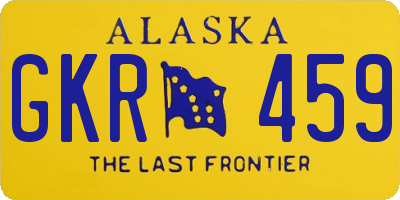 AK license plate GKR459