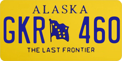 AK license plate GKR460