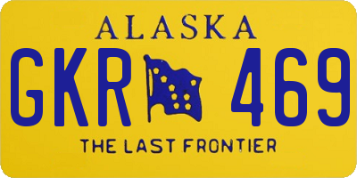 AK license plate GKR469