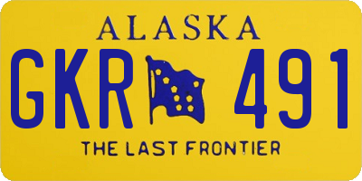 AK license plate GKR491