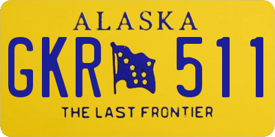 AK license plate GKR511
