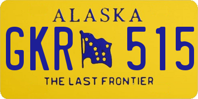 AK license plate GKR515