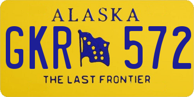 AK license plate GKR572
