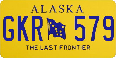 AK license plate GKR579