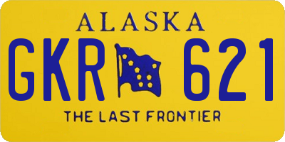 AK license plate GKR621