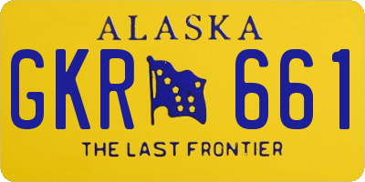 AK license plate GKR661