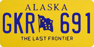 AK license plate GKR691