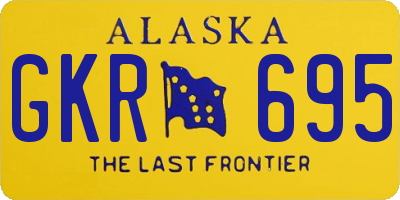 AK license plate GKR695