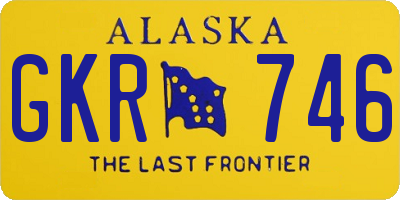 AK license plate GKR746