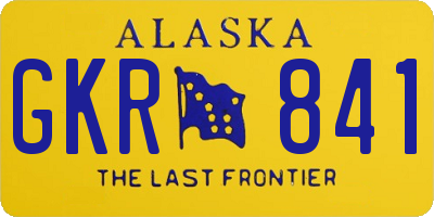 AK license plate GKR841