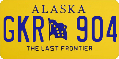 AK license plate GKR904