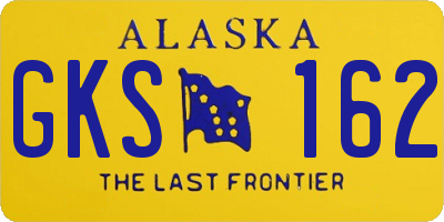 AK license plate GKS162