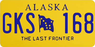 AK license plate GKS168