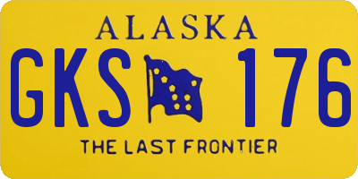 AK license plate GKS176