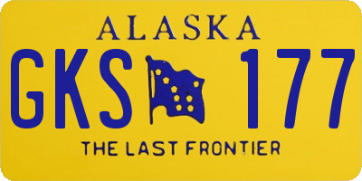 AK license plate GKS177
