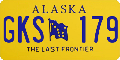 AK license plate GKS179