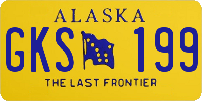 AK license plate GKS199