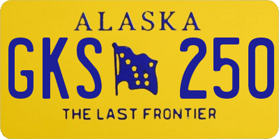 AK license plate GKS250