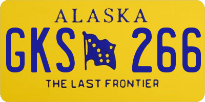 AK license plate GKS266