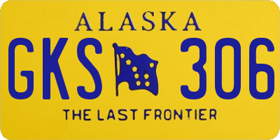 AK license plate GKS306