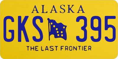 AK license plate GKS395