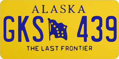 AK license plate GKS439
