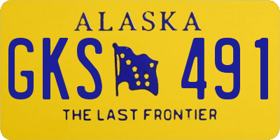AK license plate GKS491