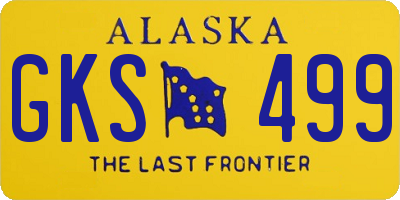 AK license plate GKS499