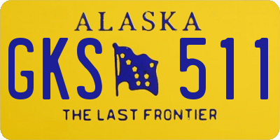 AK license plate GKS511