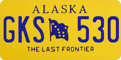 AK license plate GKS530