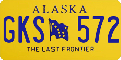 AK license plate GKS572