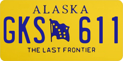 AK license plate GKS611