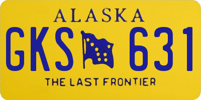 AK license plate GKS631